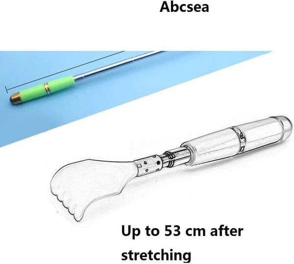 BEAR CLAW / RAKE BACK SCRATCHER Metal Extending Massager Telescopic Portable UK