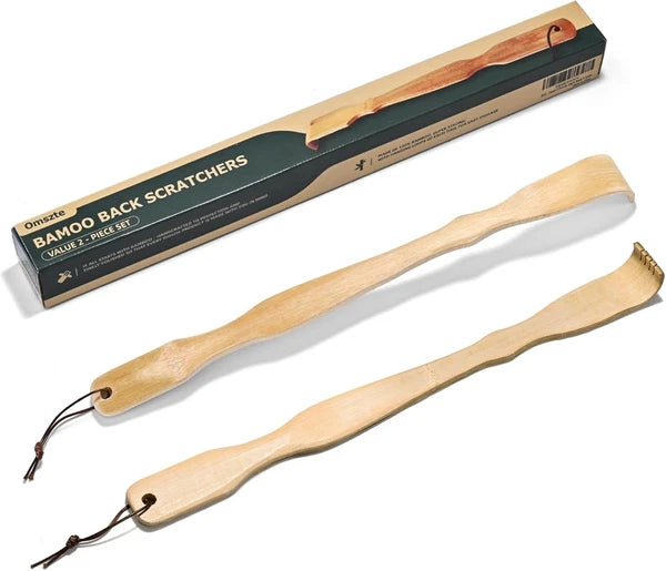 Bamboo Back Scratcher 100 Percent Natural for Itching Relief 17 Inch