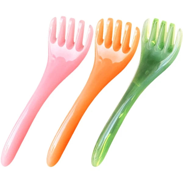 3 Pcs Meridian Comb Hair Massager Scalp Brush Kits Tool Scratcher