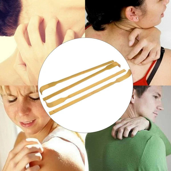 5x Bamboo Back Scratcher Massage Roll Aid Stick Body Itch Scratching Long Wooden