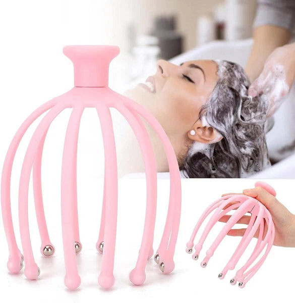 Head Massager Scratcher Neck Massage Scalp Relax Calm Stress Relief Octopus