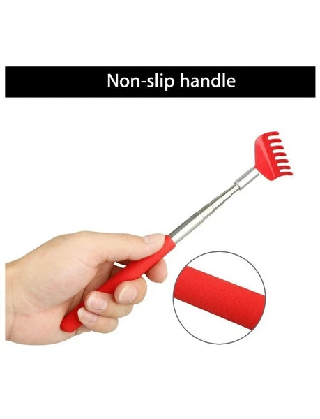 2 PC Extendable Stainless Steel Telescoping Back Scratcher Massager Extends 27"