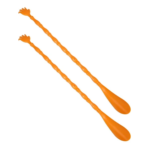 2 Pcs Itchy Claw Shoe Horn Anti Massager Back Scratcher and Shoehorn
