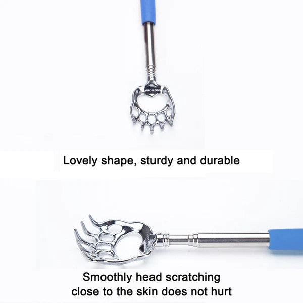 BEAR CLAW / RAKE BACK SCRATCHER Metal Extending Massager Telescopic Portable UK