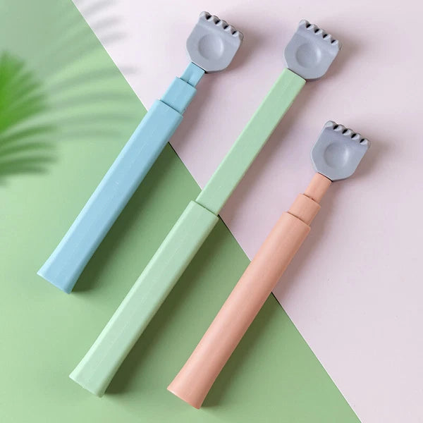 Soft Silicone Head Back Scratcher Telescopic Back Itching Relief Massager