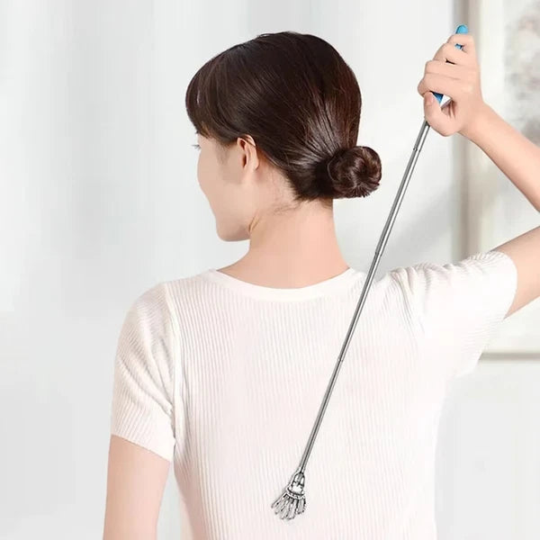 Stainless Steel Telescopic Back Scratcher Extendable Itch Relief Tool