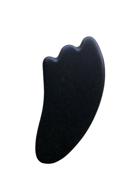 Therapeutic Basalt Gua Sha Stone for Hot Cold Back Massage-Set of 2