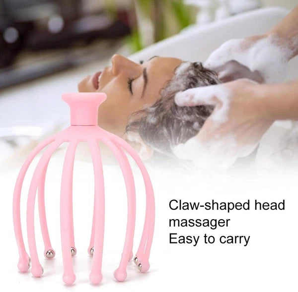 Head Massager Scratcher Neck Massage Scalp Relax Calm Stress Relief Octopus