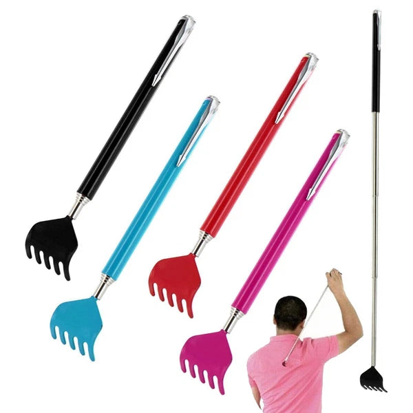 36cm Portable Extendable Back Scratcher with Handy Pen Style Pocket Clip Adults