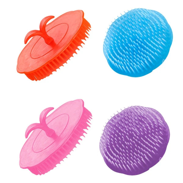 4 Pcs Shampoo Brush Scratcher for Dandruff Hair Scalp Massager