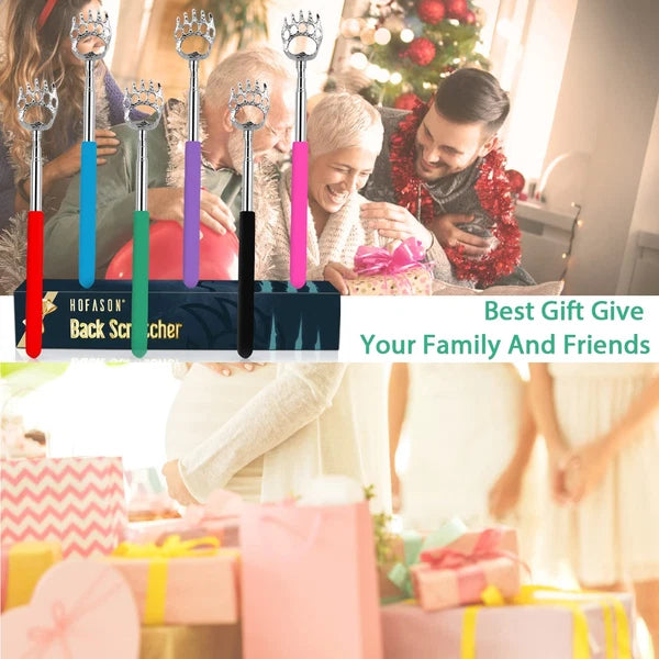 6 Pack Back Scratcher for Men Women, Christmas Stocking Stuffers Novelty Idea B