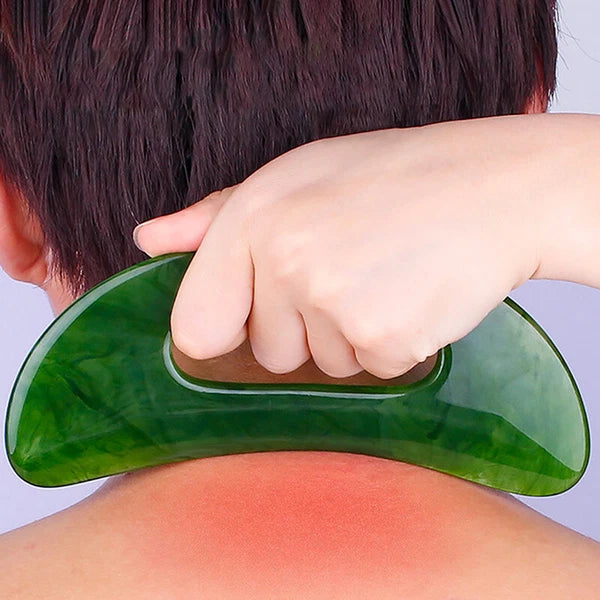 Face Neck Back Acupuncture Massage Gua Sha Board Resin Beeswax Massager Tool Set
