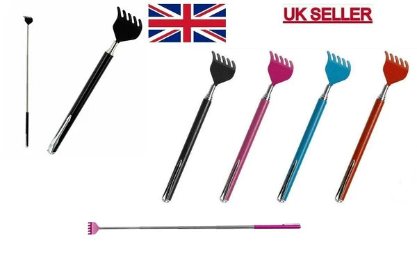 BEAR CLAW / RAKE BACK SCRATCHER Metal Extending Massager Telescopic Portable UK