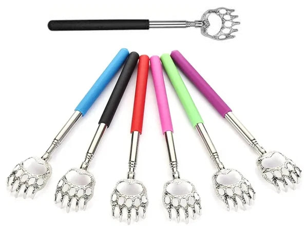 BEAR CLAW / RAKE BACK SCRATCHER Metal Extending Massager Telescopic Portable UK