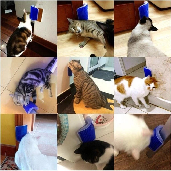 Cat Scratcher & Massager Brush – Grooming Comb for Cats & Dogs