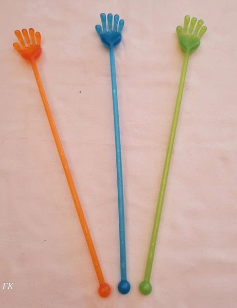 Hand Shape Back Scratcher Long Reach Massager Plastic 38cm Long - Colour Choice
