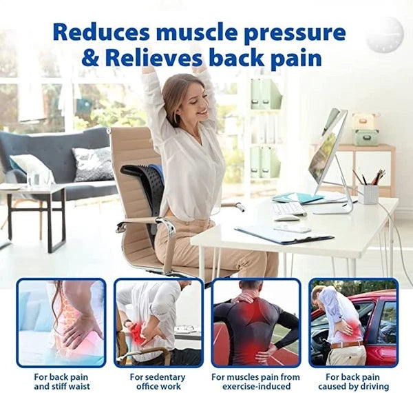 Back Streching Device, Back Massager for Bed-Chair-Car Multi -Level