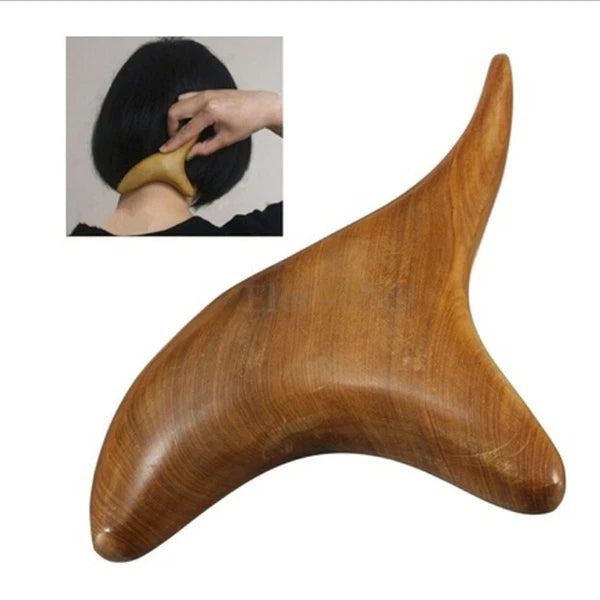 Gua Sha Acupuncture Wood Massage Scrape Lymphatic Drainage Shiatsu Body Massager