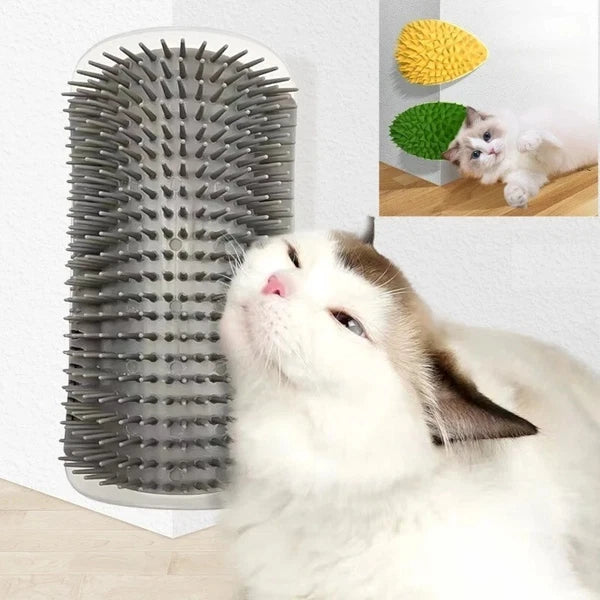 Cat Scratcher & Massager Brush | Grooming Hair Remover & Pet Care Tool