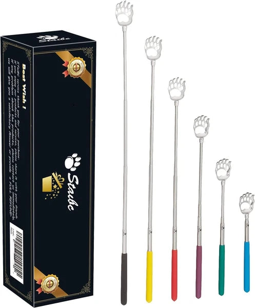 BEAR CLAW / RAKE BACK SCRATCHER Metal Extending Massager Telescopic Portable UK