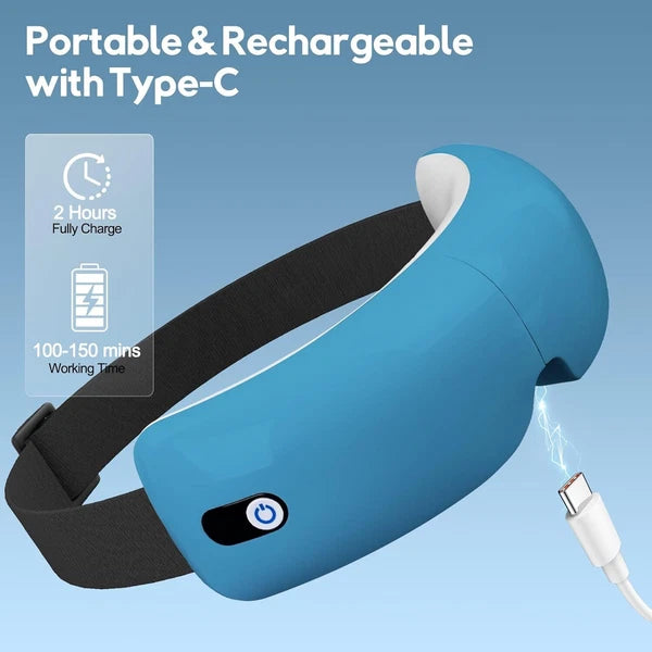 Eye Massager with Heat and Air Compression, Gift for Mon,Eye and Temple Massage