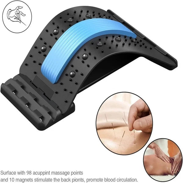 Back Stretcher for Pain Relief | Multi-Level Spine Cracker Board |Lumbar Support