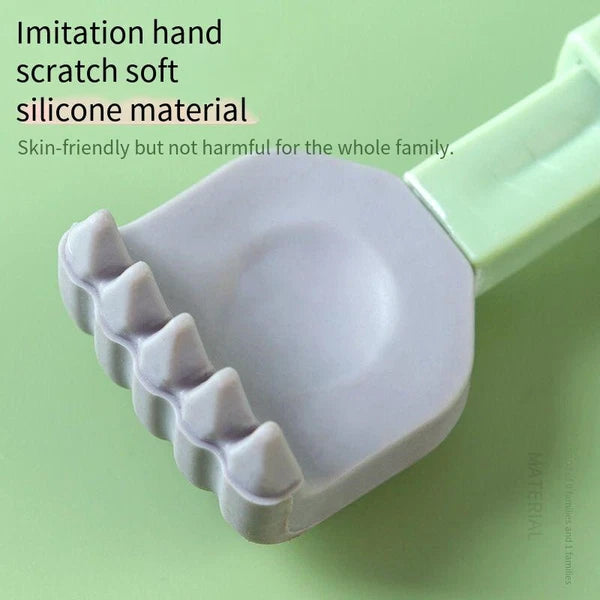 Soft Silicone Head Back Scratcher Telescopic Back Itching Relief Massager