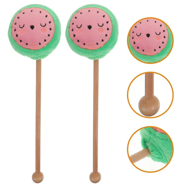 2 Pcs Knock Back Stick Scratcher Child Cartoon Massaging Bars Massage Hammer