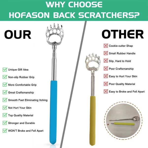 6 Pack Back Scratcher for Men Women, Christmas Stocking Stuffers Novelty Idea B