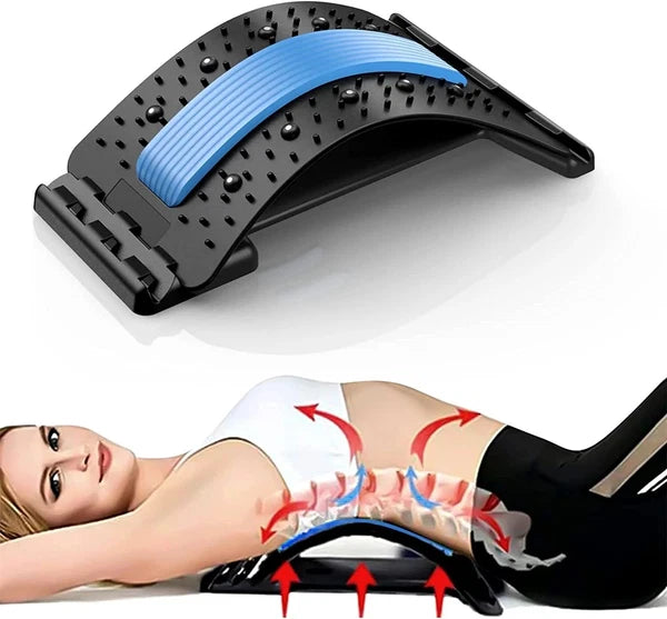 Back Streching Device, Back Massager for Bed-Chair-Car Multi -Level