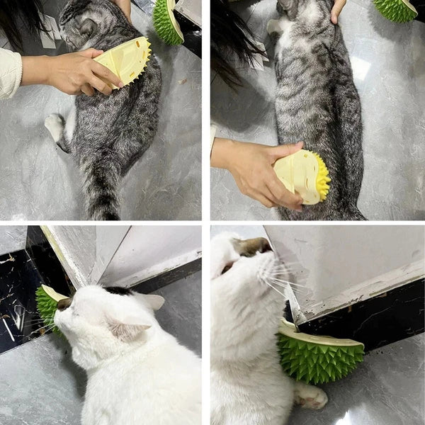 Cat Scratcher & Massager Brush – Grooming Comb for Cats & Dogs