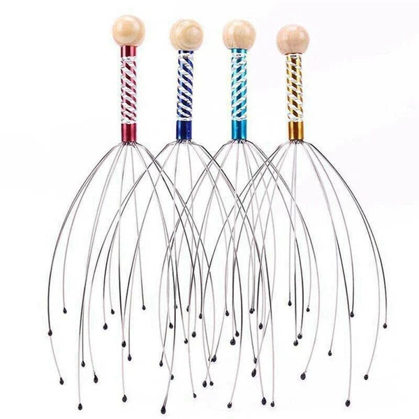 1-3pcs Head Curler Head Massager Wellness Massage Spider Head Massage Device-