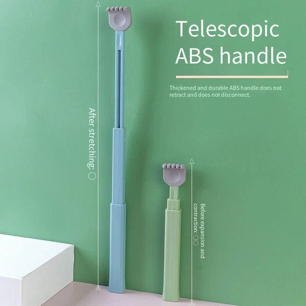 Soft Silicone Head Back Scratcher Telescopic Back Itching Relief Massager