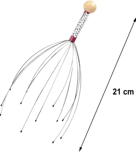 2 x Head Massager Metal Scalp Neck Body Natural Relax Pain Relief Scratcher| UK